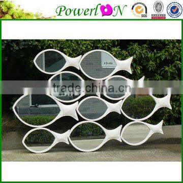 Novelty Fish Shape Wrough Iron Frame Decorative Mirror