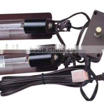Double tube light with dimmer