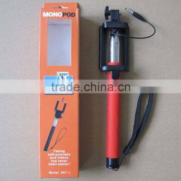 Telescopic Handle monopod selfie stick,Popular selfie monopod