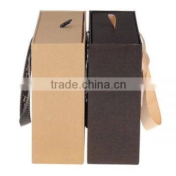 Fashionable Brown Paper Paper Gift Box photo-4