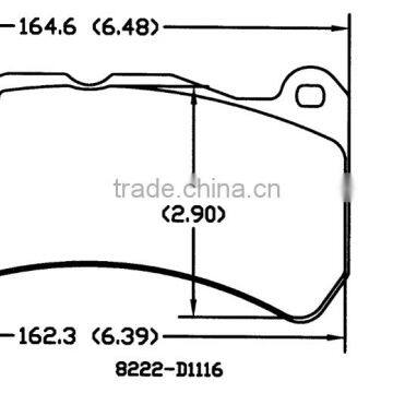 China Manufacturer or Factoy Disc Brake Pad automotive non-asbestos brake