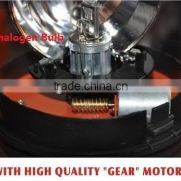 E-MARK Revolving Halogen Warning Light, ECE MARK Rotating Halogen Warning Beacon(SR-BL-506R-3) With Europe DIN Mount Pole Beacon photo-2