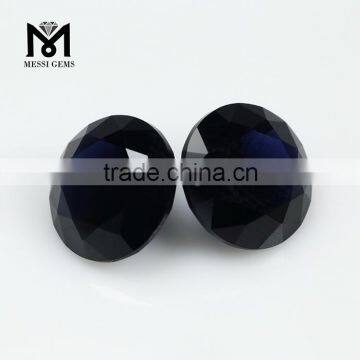 Small Size Large In Stock Round Brilliant Cut Deep Blue Nano Gemstone