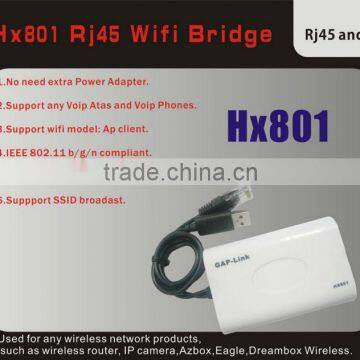 new free driver HX801 150mbps wifi bridge rj45 wireless