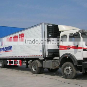 30ton refrigerated box semi trailer, tri-axles refrigerated box semi trailer