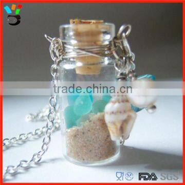 Glass viles Necklace Glass Bottle