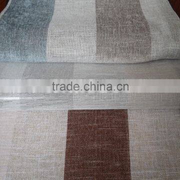 Beauty Korean curtain sets bedroom woven yarn dyed stripe chenille curtain fabric