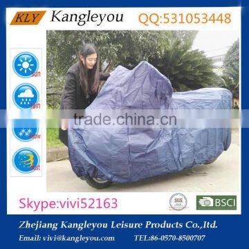190T Polyester Blue Foldable Motorcycle Cover Outdoor Cover photo-3
