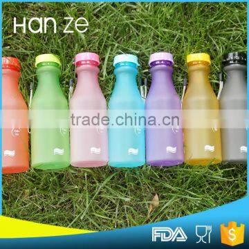 2016 Hot Sale and Good Quality Portable Blue Glass Water Bottle