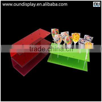 counter top lollipop display stand acrylic lollipop chocolate stand rack
