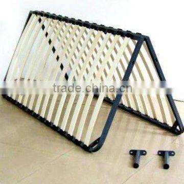 Metal bed frame with wood slats for simple bed,soft bed in bedroom