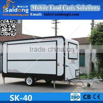 Factory producing world famous fast food carts/mobile food vans/breakfast food trailer for fast food