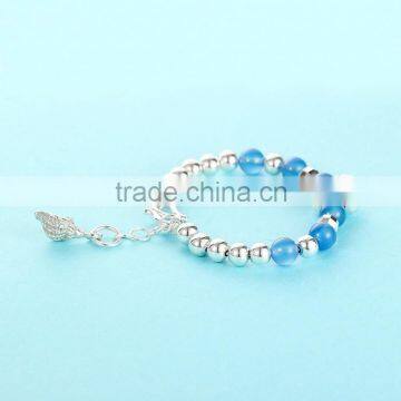 2016 Fashionable India Design 925 Silver Fitness Bracelet photo-2