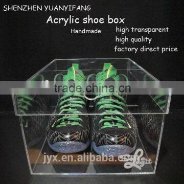 High quality custom clear acrylic shoe box wholesale