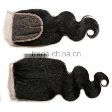 Peruvian Kinky Curly Silk Base Closure Free Part Lace Front Closure 6a Virgin Peruvian Hidden Knots 4x4 Silk Closure