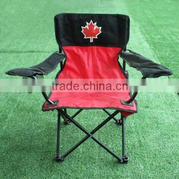 Patriotic high back beach folding chair with armrest