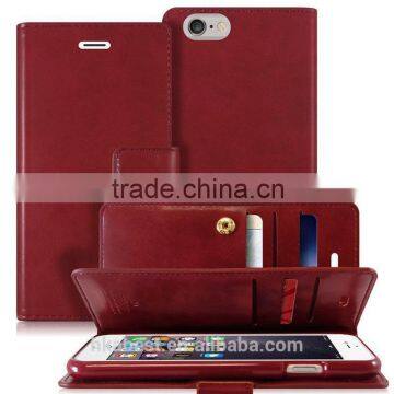 For iPhone SE 6s 6 6s Plus 5s Case Genuine Mercury Goospery Mansoor Wallet Flip Leather Cover