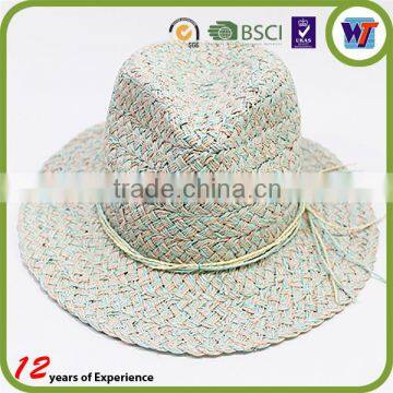 2016 Natural Stylish Wide Brim Sombrero Unisex Straw Woven Paper Hat