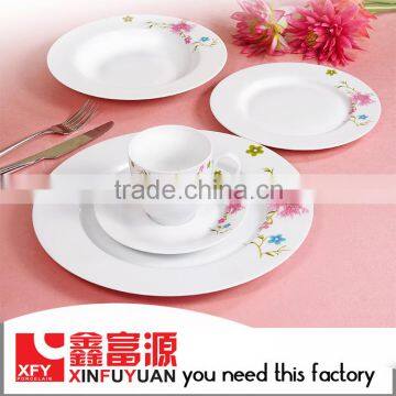 20PCS Porcelain Dinnerware Set with Decal