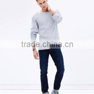 heather grey color slim fit Long Sleeve shirts