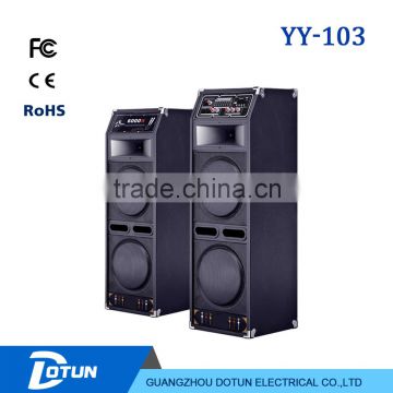 Dual horn dj speakers stage speaker professional with powerful subwoofer