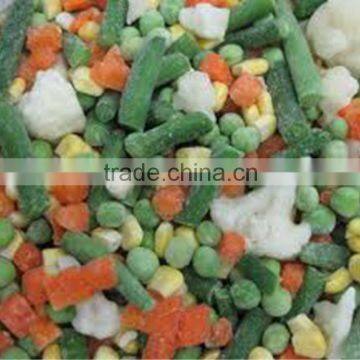 IQF Frozen mixed vegetables(3t types)