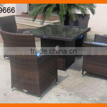 5Pcs Cushioned Dining Set Garden