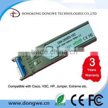 SFP Module, 155M, 1550nm, 150km, LC, Optic Module/Transceiver, Compatible with Cisco, HP, H3C etc