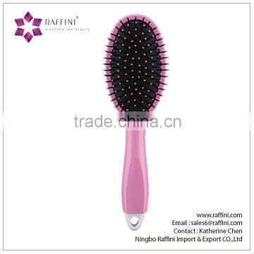 Raffini New Patterned China Supplier Plastic with Concealed Comb Oval hair brush