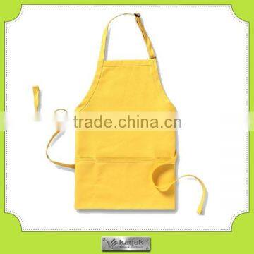 Custom made top quality cotton yellow printed promotion apron