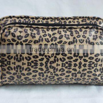 women leopard cosmetic bag