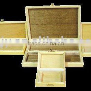 YULIN brand wood microslide box(100/50/26/10pcs)