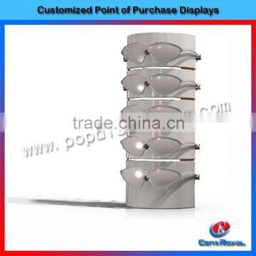 High quality portable white display stand for goggles