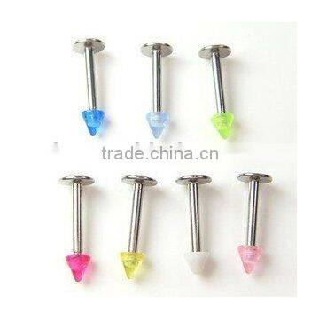 Yiwu Zelin body piercing jewelry acrylic labret rings