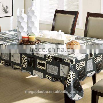 high quality water proof 137*183cm decorative print pvc table cloth