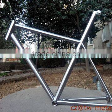 Customized titanium road bicycle frame Ti cyclocross bike frame with seat post