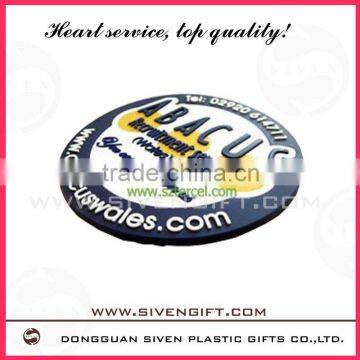 customized design for promotion gifts available soft pvc coaster