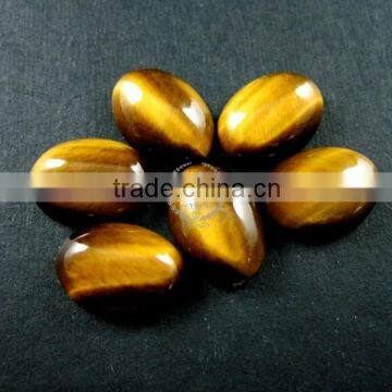 10x14mm Oval Tiger Eye DIY Cabochon Supplies for Pendant Charm Ring Earring Settings 4120058 photo-2