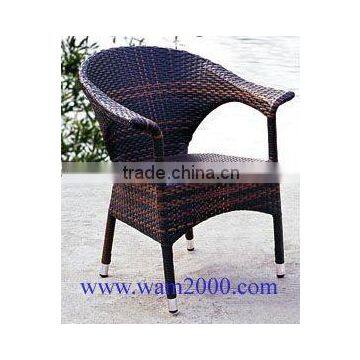 patio garden aluminum PE rattan dining chair