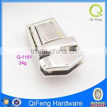 Q-1151 export fasion metal lock for luggage bag press lock