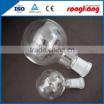 Customized clear quartz glass boiling flask