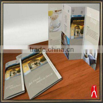 Cheap customized printed advertising paper pamphlet designer