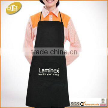 One Pocket Black Print Cotton Apron