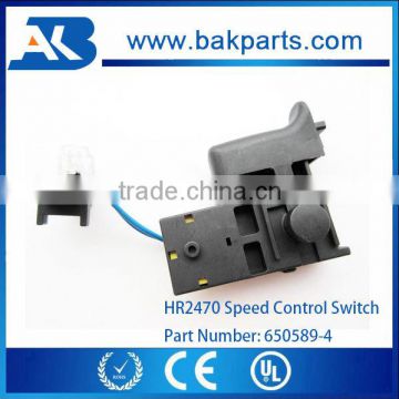 Power Tool parts Hammer switch HR2470 on off switch Speed Control Light Circuit switch 650589-4