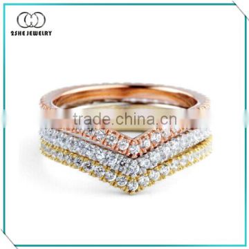 High Quality Hip hop Chevron Knuckle Ring