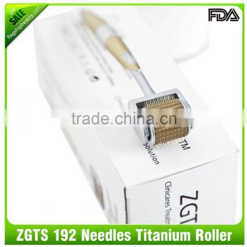 2016 Flagship ! CE and ROHS Certifcation Micro Needle Titanium Derma Roller ZGTS 192needles