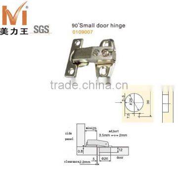 90 degree 26mm cup small steel door hinges