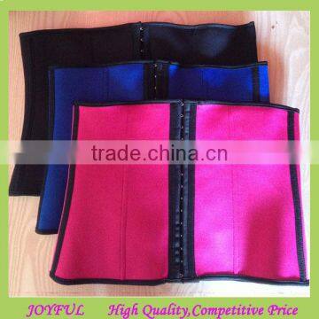 Fashion Women Rubber Corset 3 Steel Boned Waist Trainers body slimming sculpting clothes