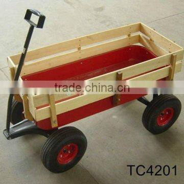 Wooden wagon kids carts buggy TC4201