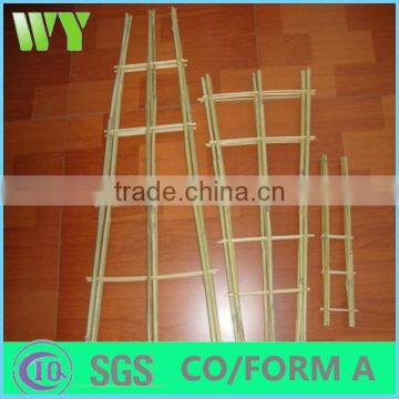 WY-171 High quality natural decorative flexiable wood bamboo trellis for agriculture